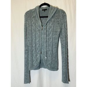 BCBG Maxazria Knit Cardigan Sweater Boho Teal Large‎ G10